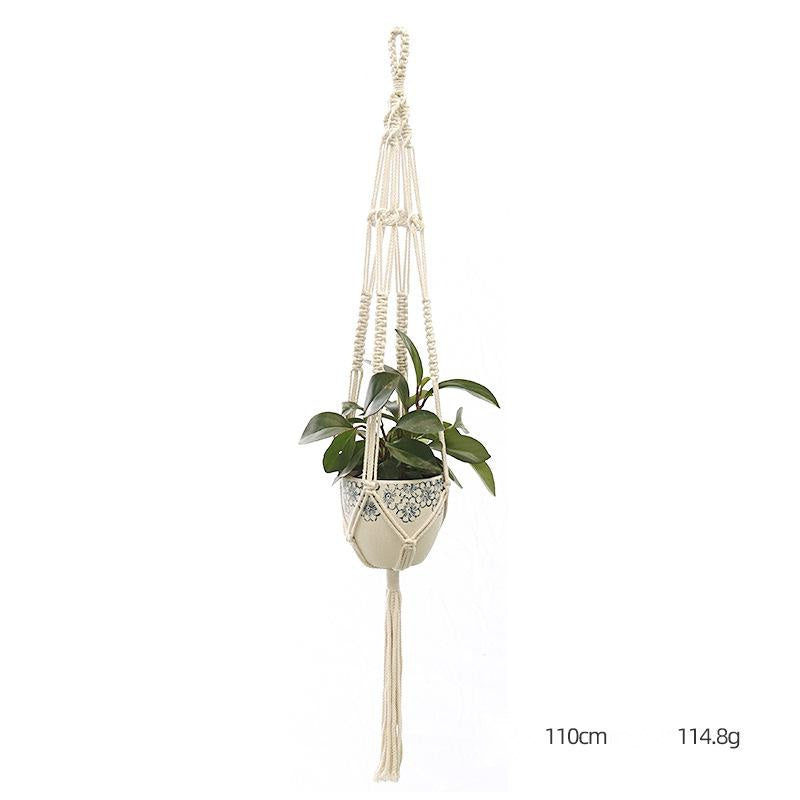 Custom Hand-knitted Hanging Flowerpot Net Bag