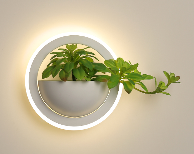 Lumina Flora - Geometric Wall-Mounted LED Planter Lights