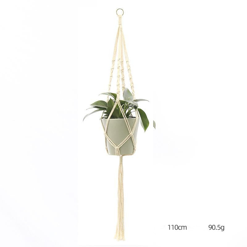 Custom Hand-knitted Hanging Flowerpot Net Bag