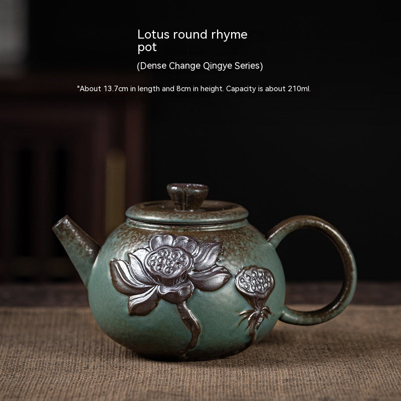 Stoneware Handmade Trumpet Teapot